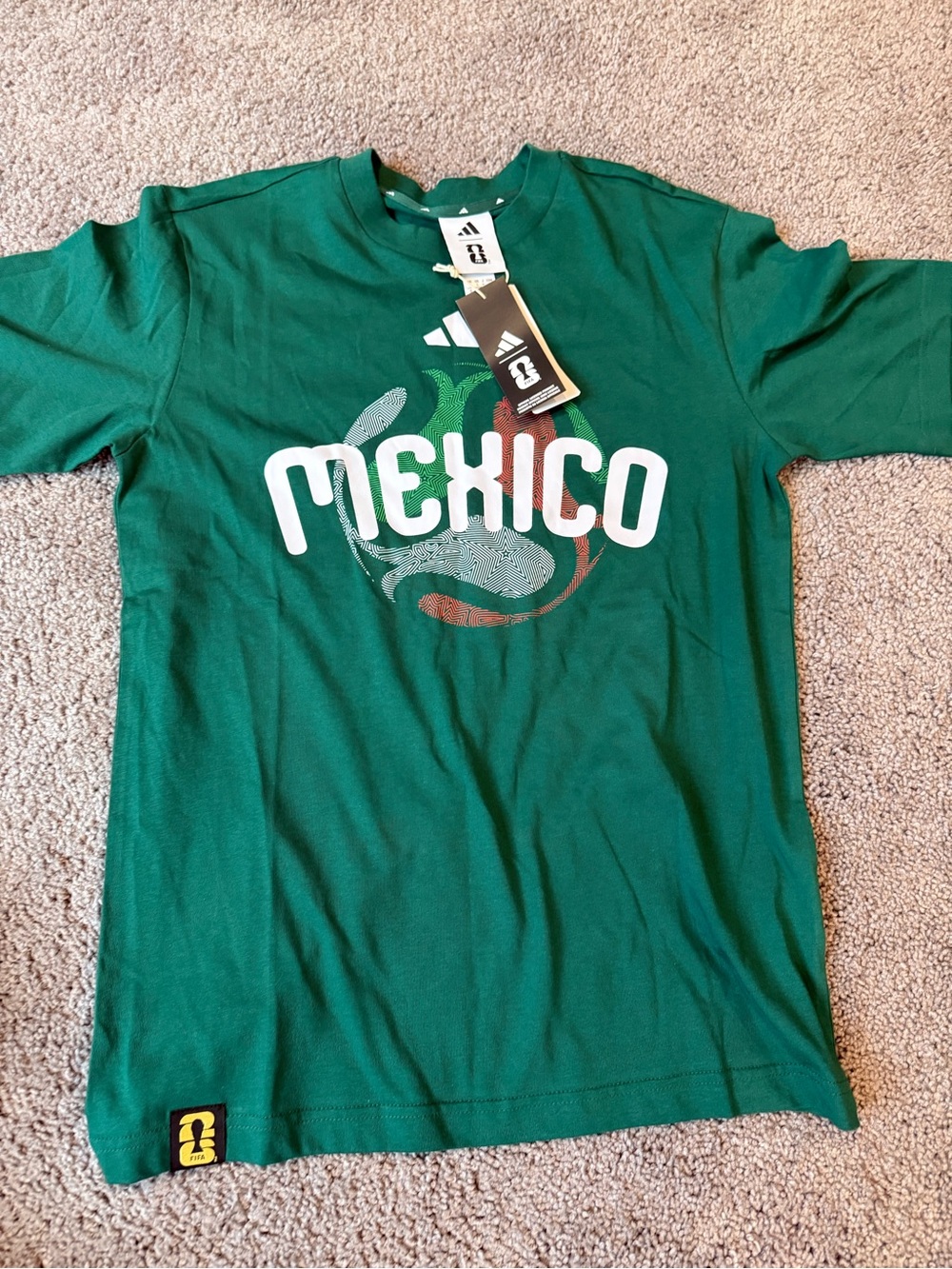 adidas Green Mexico Graphic Short Sleeve Tee